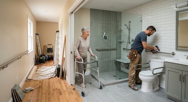 Handicap Bathroom Installation in Alpharetta, GA