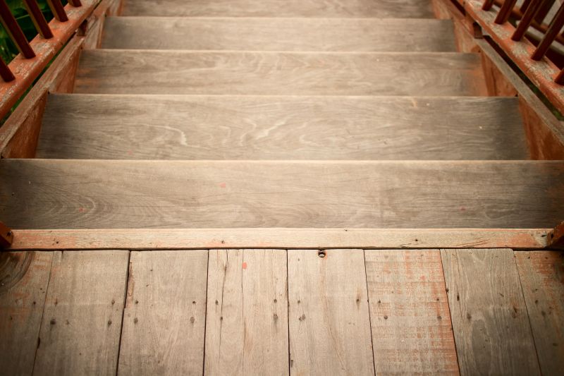 Rustic Wooden Staircase